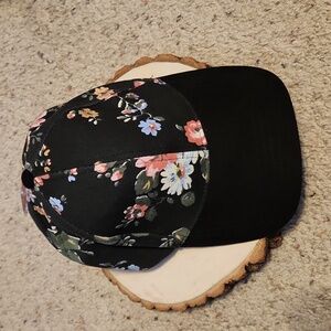 Mossimo Supply Co Black & Floral Baseball Hat NEW
